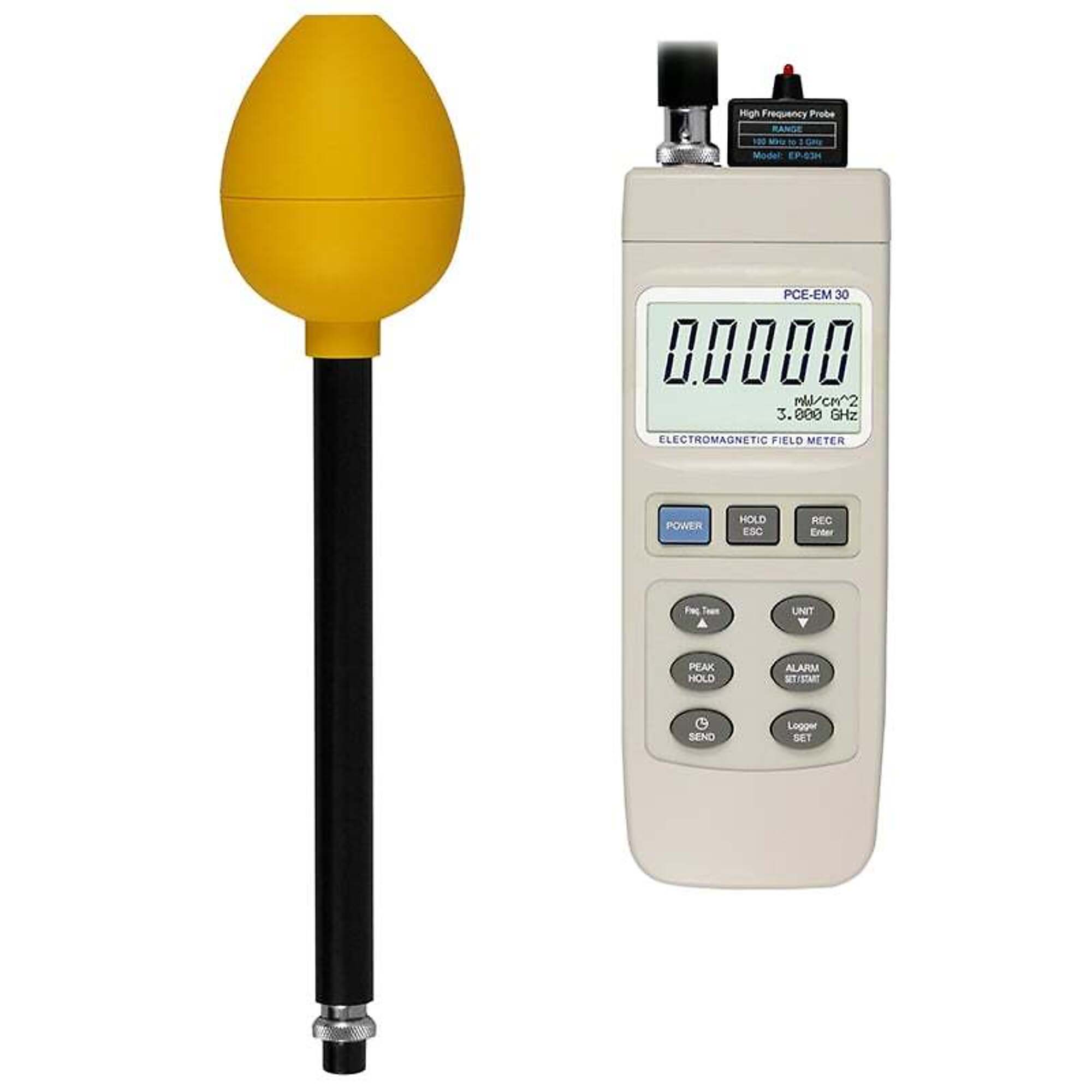PCE Electromagnetic Field Meter — 3-Axis, Digital, Portable, Model# PCE-EM 30